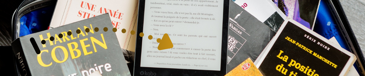 Suitcase of books and ebook